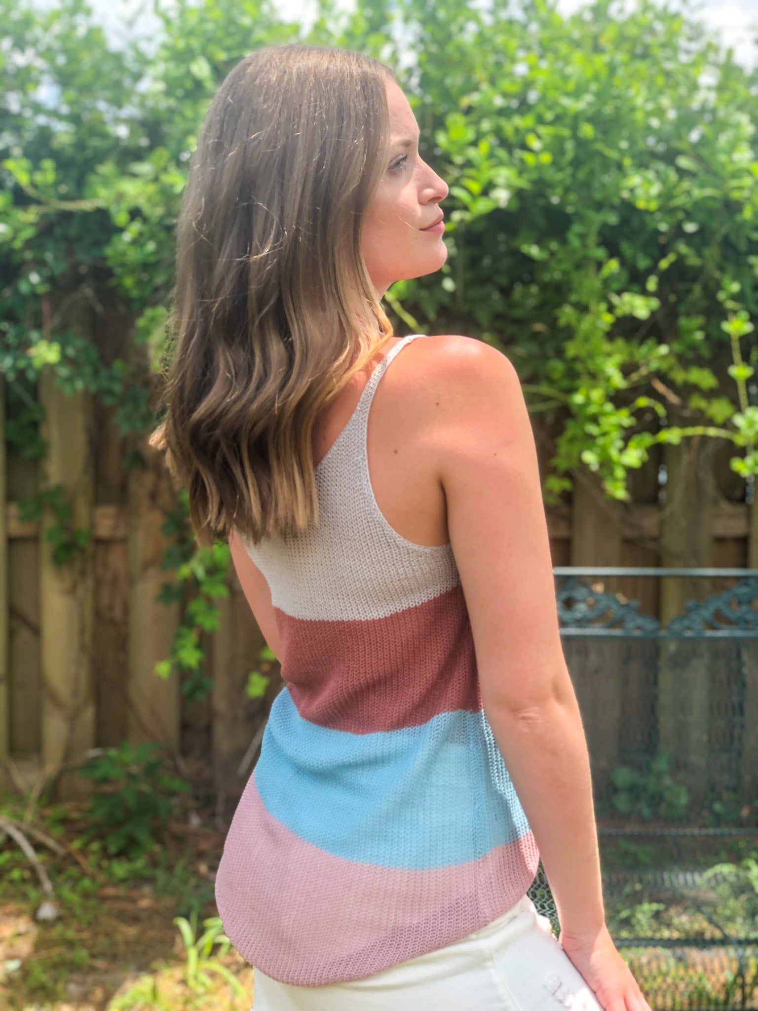Your True Color Striped Tank