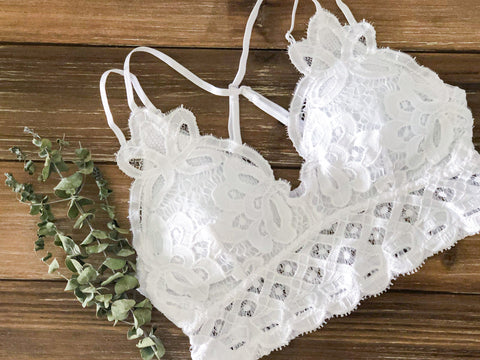 Lace Bralette - White